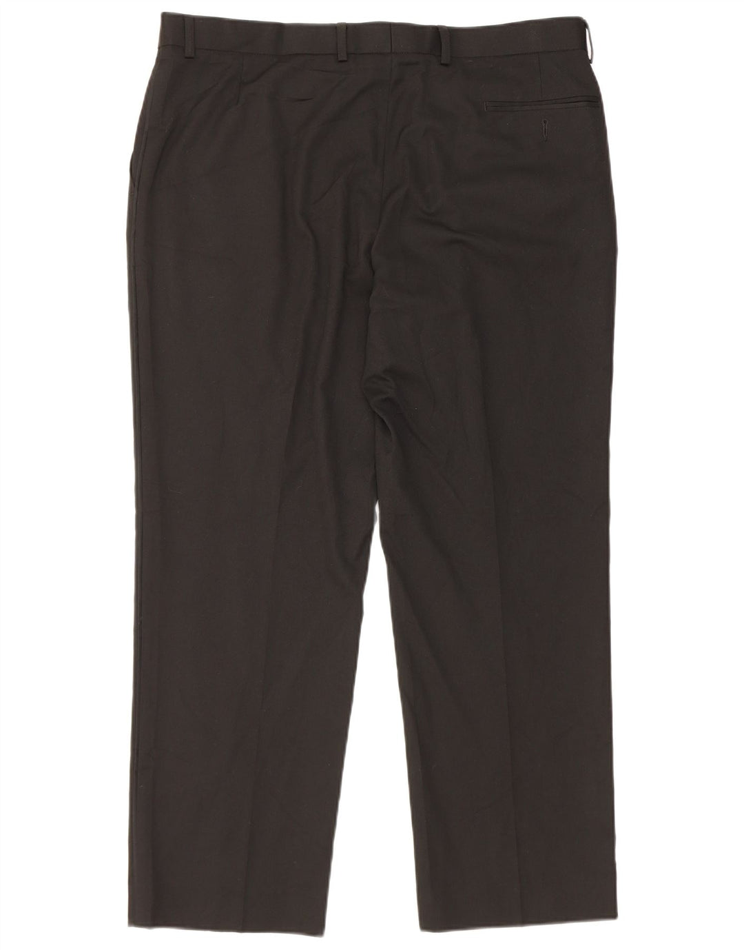 Marks & Spencer Mens Straight Suit Trousers W38 L29 Black Polyester