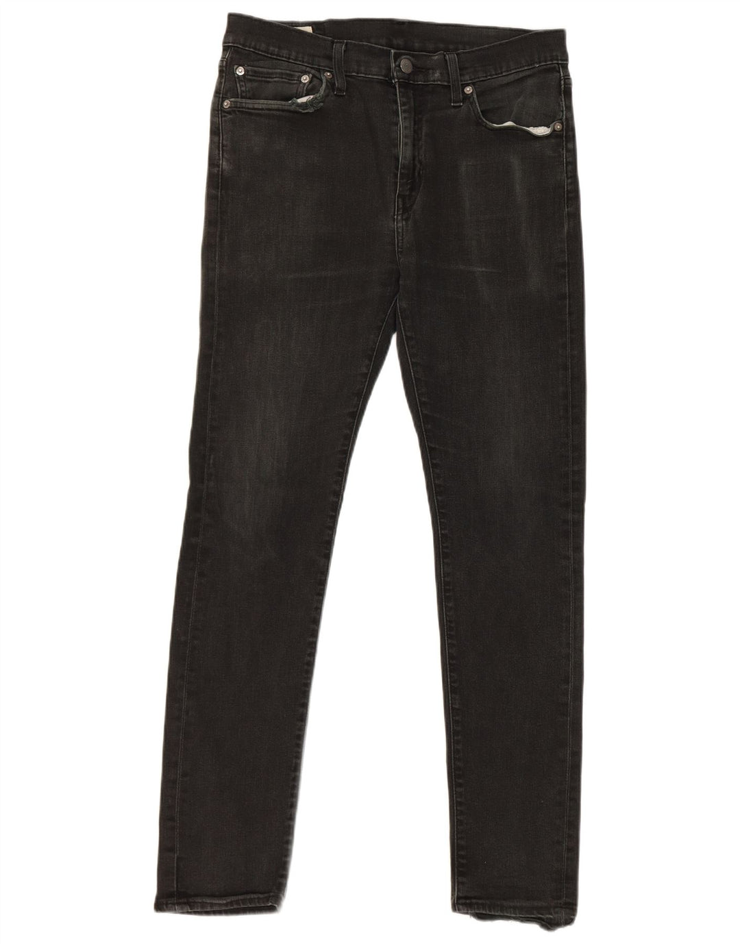 Levi's Mens Slim Jeans W32 L32 Black Cotton