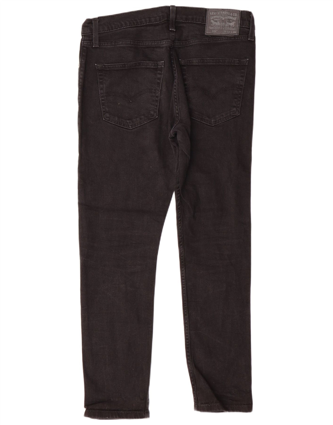 LEVI'S Mens 512 Slim Tapered Jeans W33 L27 Black Cotton