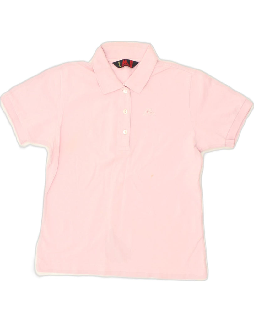 KAPPA Womens Polo Shirt UK 14 Medium Pink Cotton | Vintage Kappa | Thrift | Second-Hand Kappa | Used Clothing | Messina Hembry 