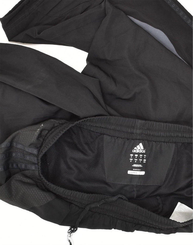 ADIDAS Mens Bermuda Sport Shorts Medium Black Polyester | Vintage Adidas | Thrift | Second-Hand Adidas | Used Clothing | Messina Hembry 