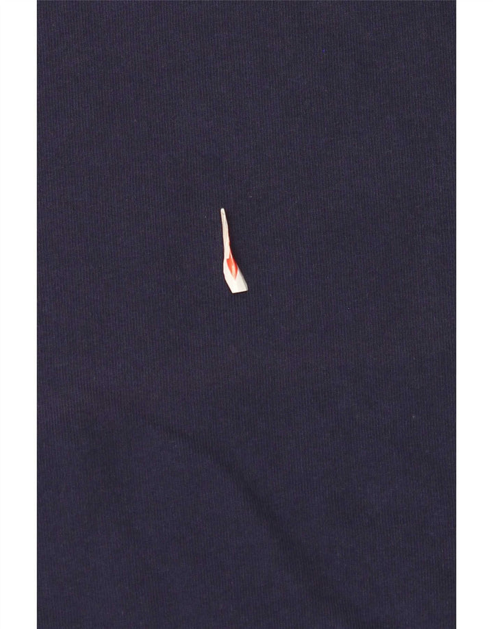 Lyle & Scott Mens Sweatshirt Jumper 2XL Navy Blue Colourblock Cotton