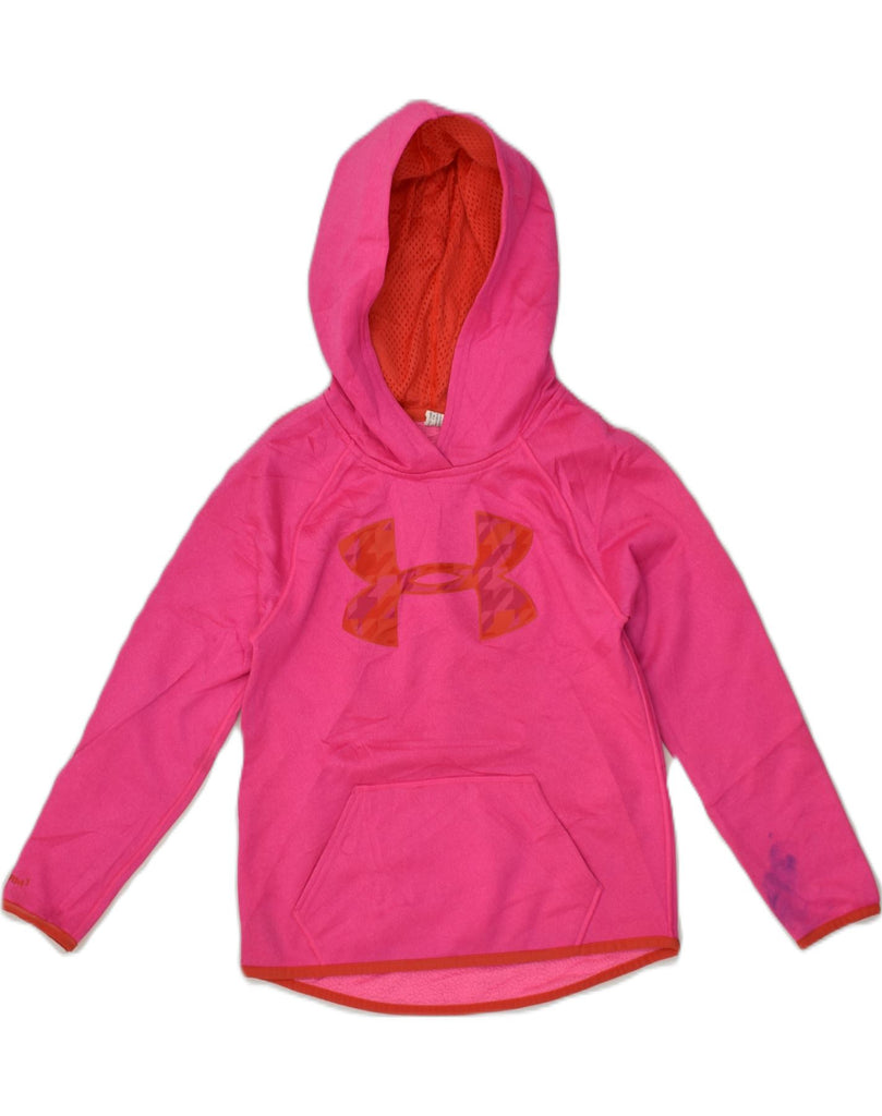 UNDER ARMOUR Girls Graphic Hoodie Jumper 11-12 Years Pink | Vintage Under Armour | Thrift | Second-Hand Under Armour | Used Clothing | Messina Hembry 