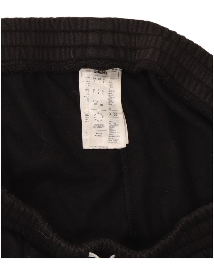 Adidas Mens Tracksuit Trousers Joggers Large  Black Cotton