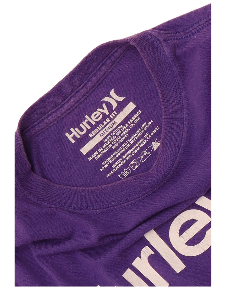 Harley Mens Regular Fit Graphic T-Shirt Top Medium Purple Cotton