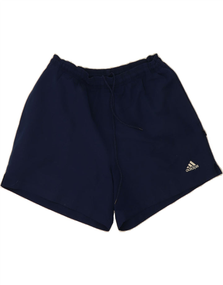 ADIDAS Mens Sport Shorts Large Navy Blue Polyester Vintage Adidas and Second-Hand Adidas from Messina Hembry 