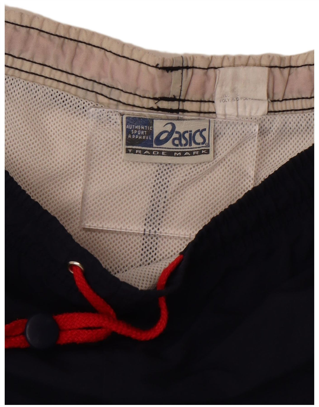 Asics Mens Graphic Swimming Shorts Large  Navy Blue Colourblock Polyamide