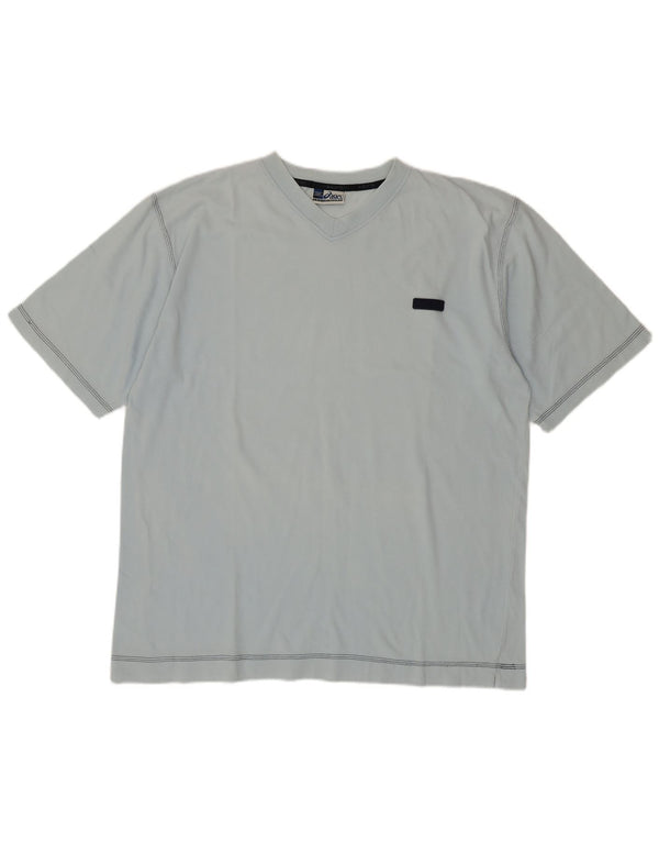Asics Mens T-Shirt Top 2XL Blue Cotton