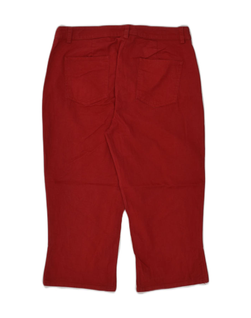 DOLCE & GABBANA Womens Capri Trousers W28 L18 Red Cotton | Vintage Dolce & Gabbana | Thrift | Second-Hand Dolce & Gabbana | Used Clothing | Messina Hembry 