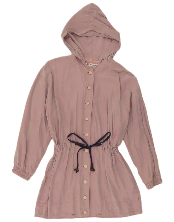 Vintage Womens Hooded Jacket UK 14 Medium Purple