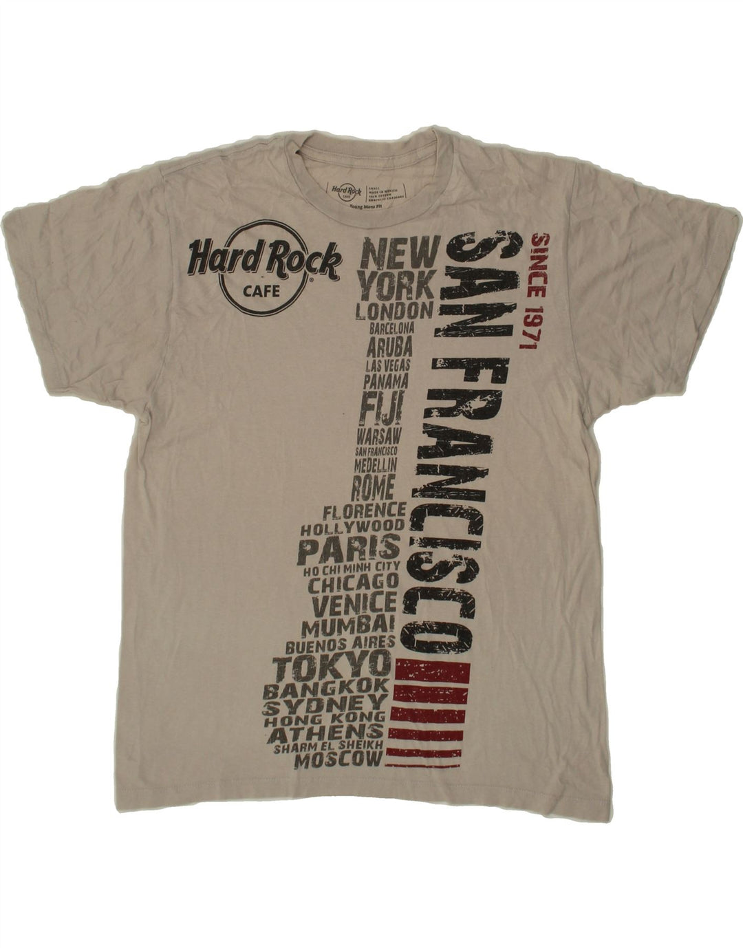 HARD ROCK CAFE Boys Graphic T-Shirt Top 12-13 Years Small Grey Vintage Hard Rock Cafe and Second-Hand Hard Rock Cafe from Messina Hembry 