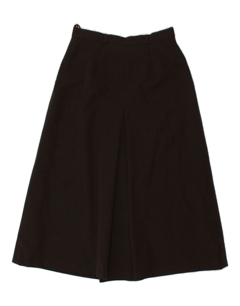 VINTAGE Womens High Waist A-Line Skirt EU 38 Medium W26 Brown Wool | Vintage Vintage | Thrift | Second-Hand Vintage | Used Clothing | Messina Hembry 