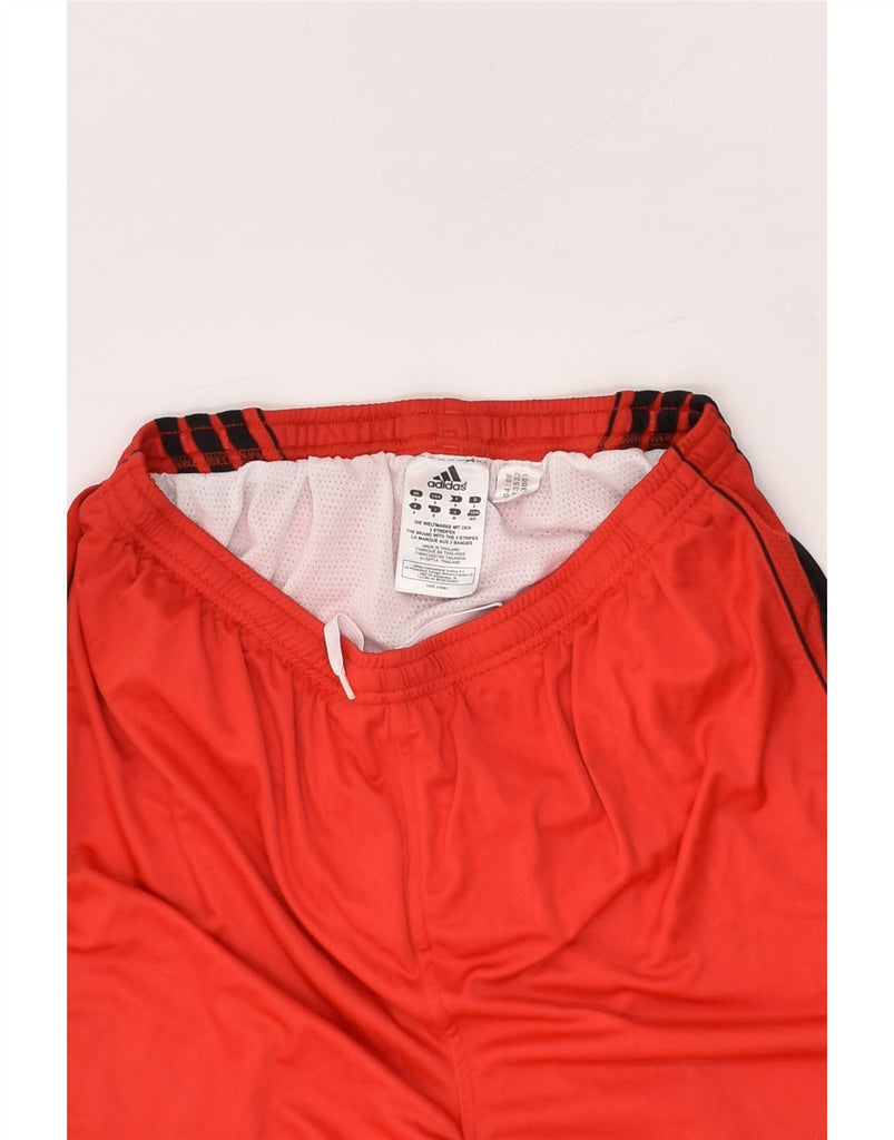 ADIDAS Mens Sport Shorts Small Red Polyester | Vintage Adidas | Thrift | Second-Hand Adidas | Used Clothing | Messina Hembry 