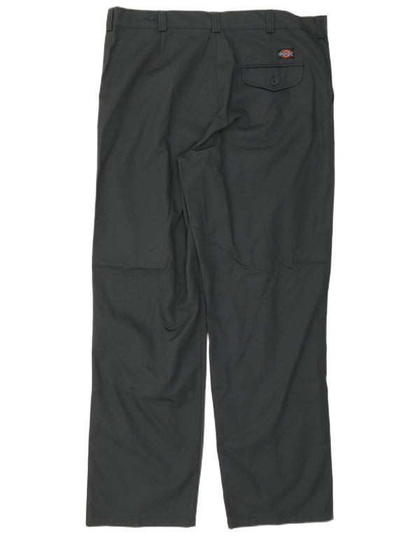 Dickies Mens Straight Chino Trousers W40 L30 Green Polyester