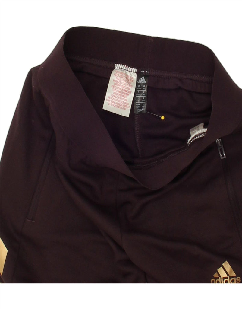 ADIDAS Girls Tracksuit Trousers 11-12 Years Brown | Vintage Adidas | Thrift | Second-Hand Adidas | Used Clothing | Messina Hembry 