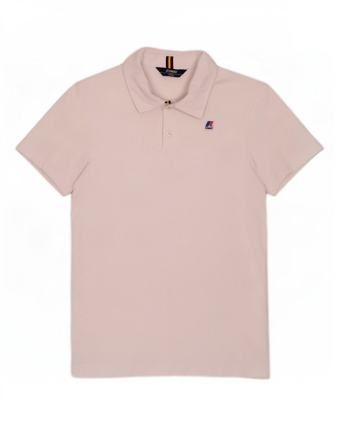 K-Way Mens Polo Shirt Medium White Cotton