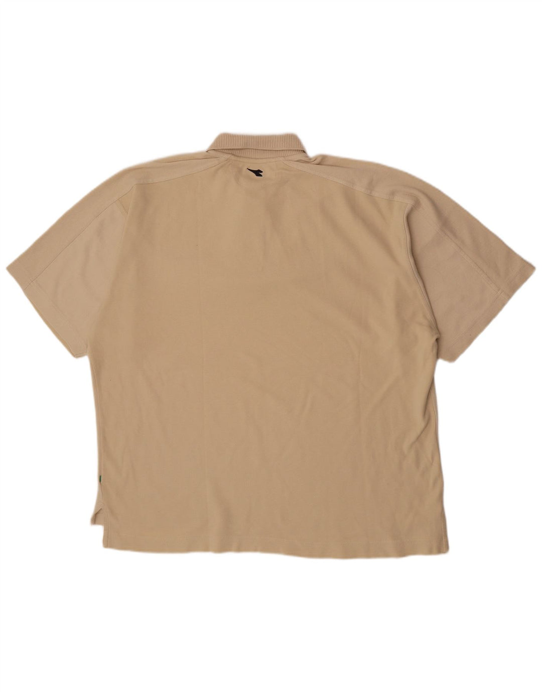 Diadora Mens Polo Shirt 2XL Beige Cotton