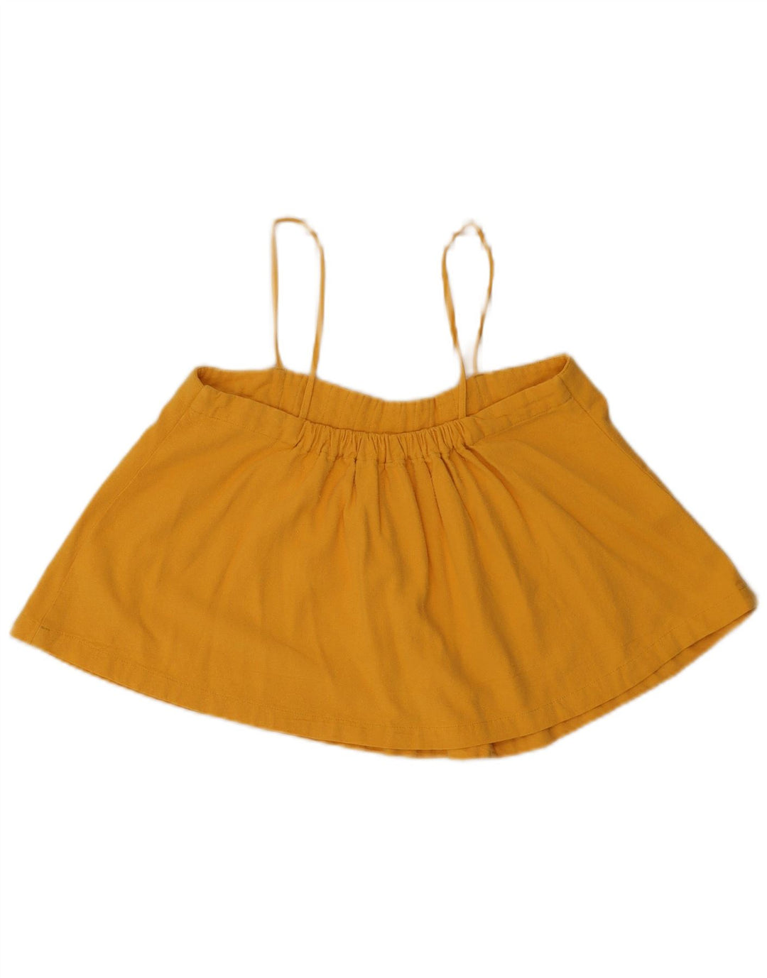 Levi's Womens Crop Cami Top US 1 XS Yellow Silk