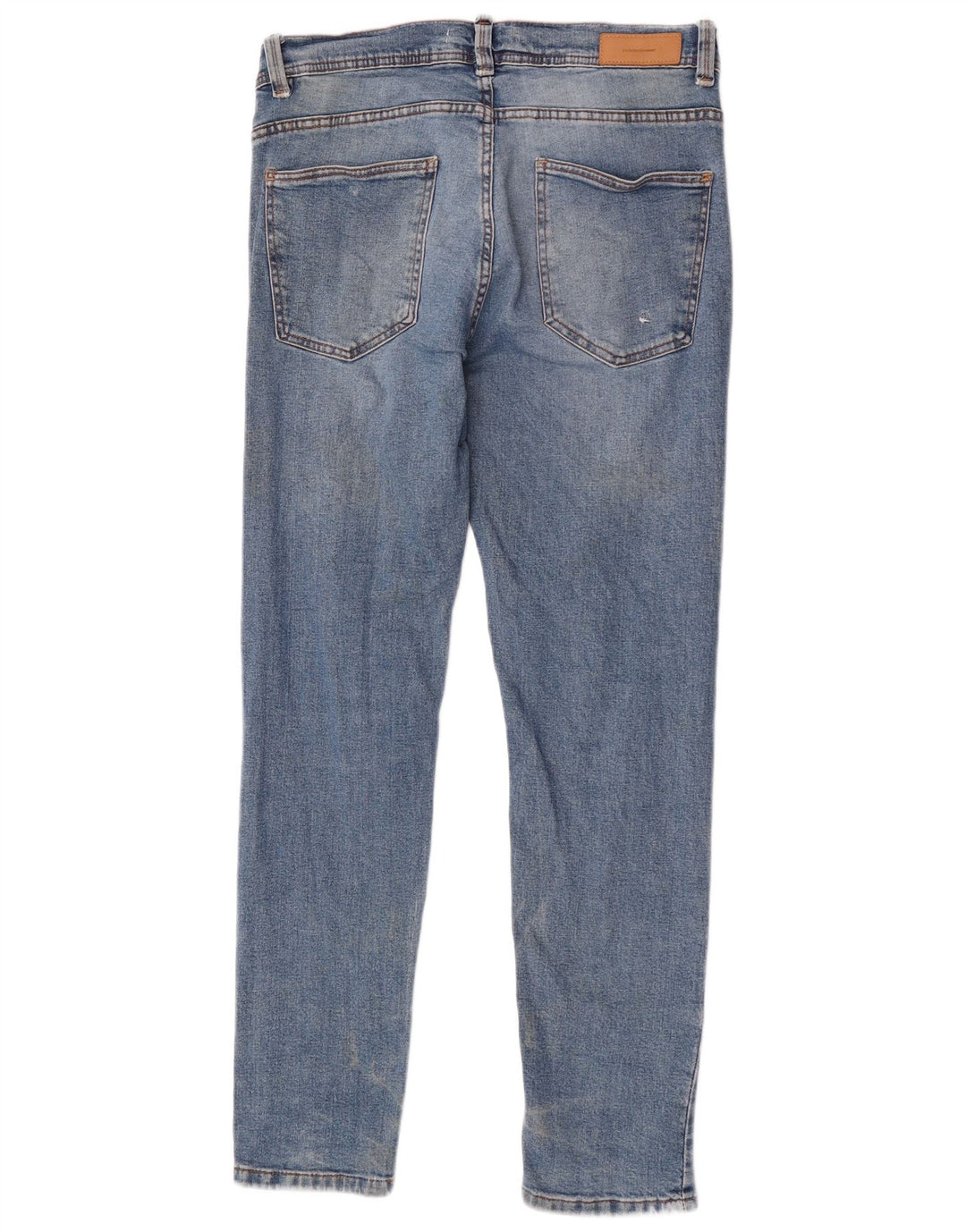 Zara Mens Slim Jeans EU 42 Large W32 L32 Blue Cotton