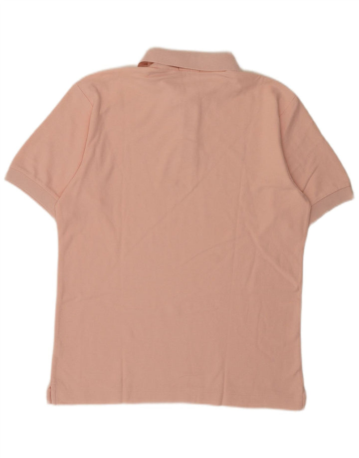 Fila Mens Polo Shirt IT 46 Small Pink Cotton