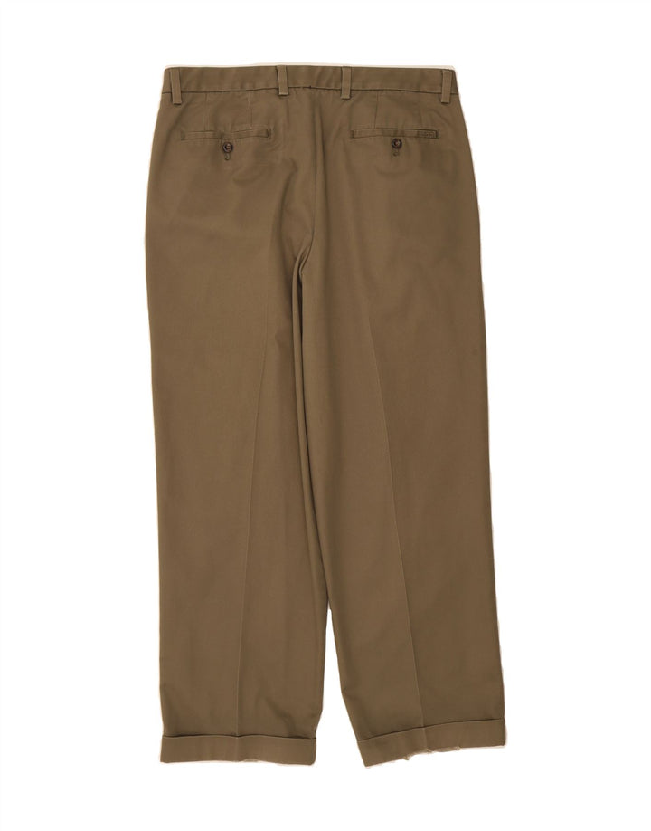IZOD Mens Pegged Chino Trousers W36 L30 Khaki Cotton Vintage Izod and Second-Hand Izod from Messina Hembry 