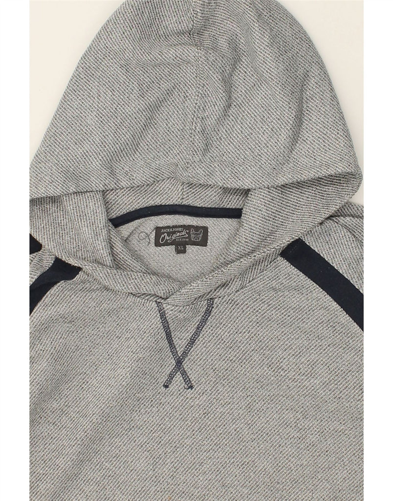 JACK & JONES Mens Hoodie Jumper XL Grey Cotton | Vintage Jack & Jones | Thrift | Second-Hand Jack & Jones | Used Clothing | Messina Hembry 