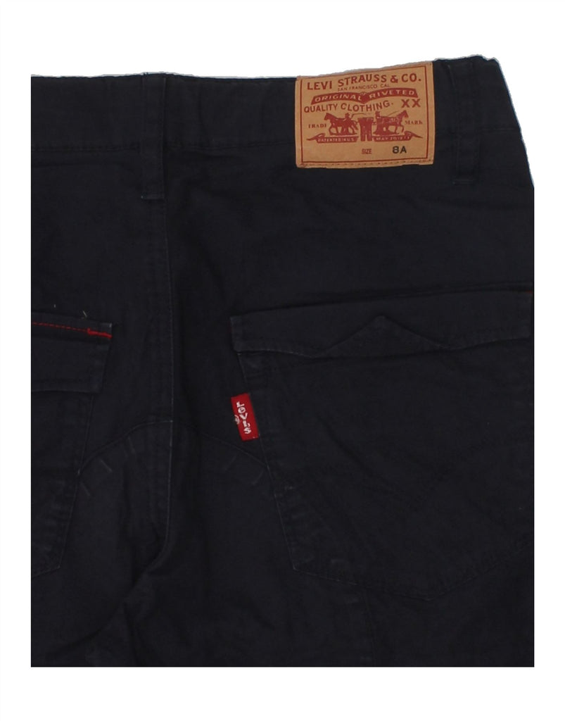 LEVI'S Boys Cargo Bermuda Shorts 7-8 Years W26 Navy Blue Cotton | Vintage Levi's | Thrift | Second-Hand Levi's | Used Clothing | Messina Hembry 