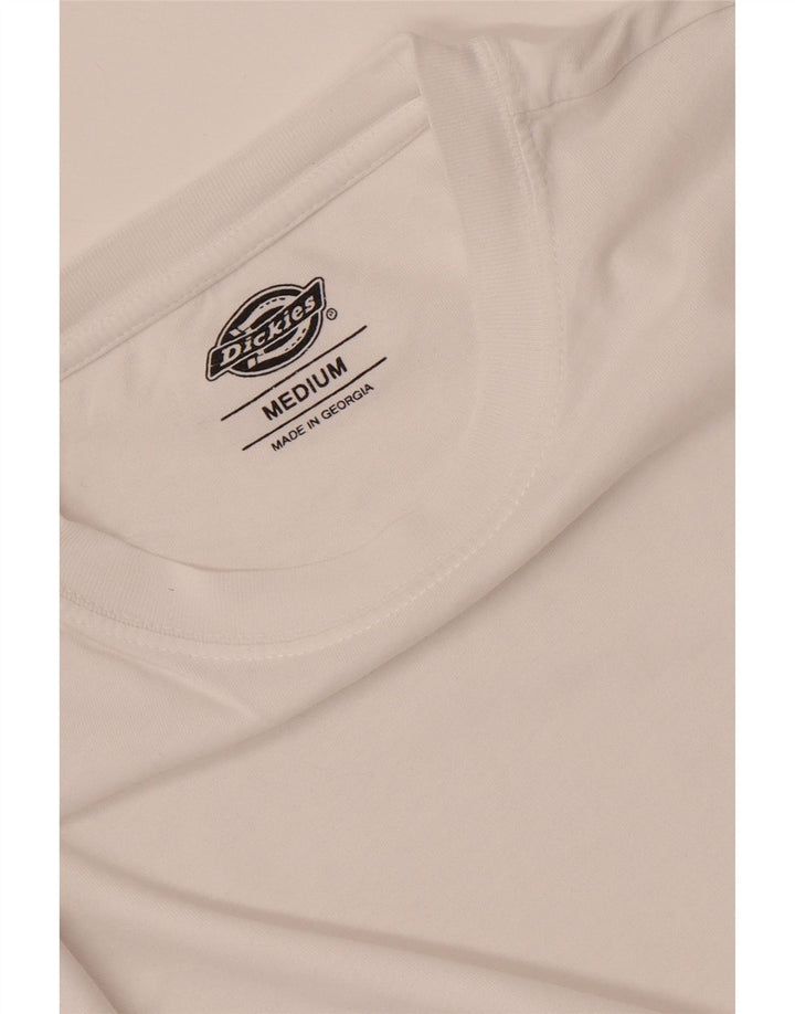 DICKIES Mens T-Shirt Top Medium White