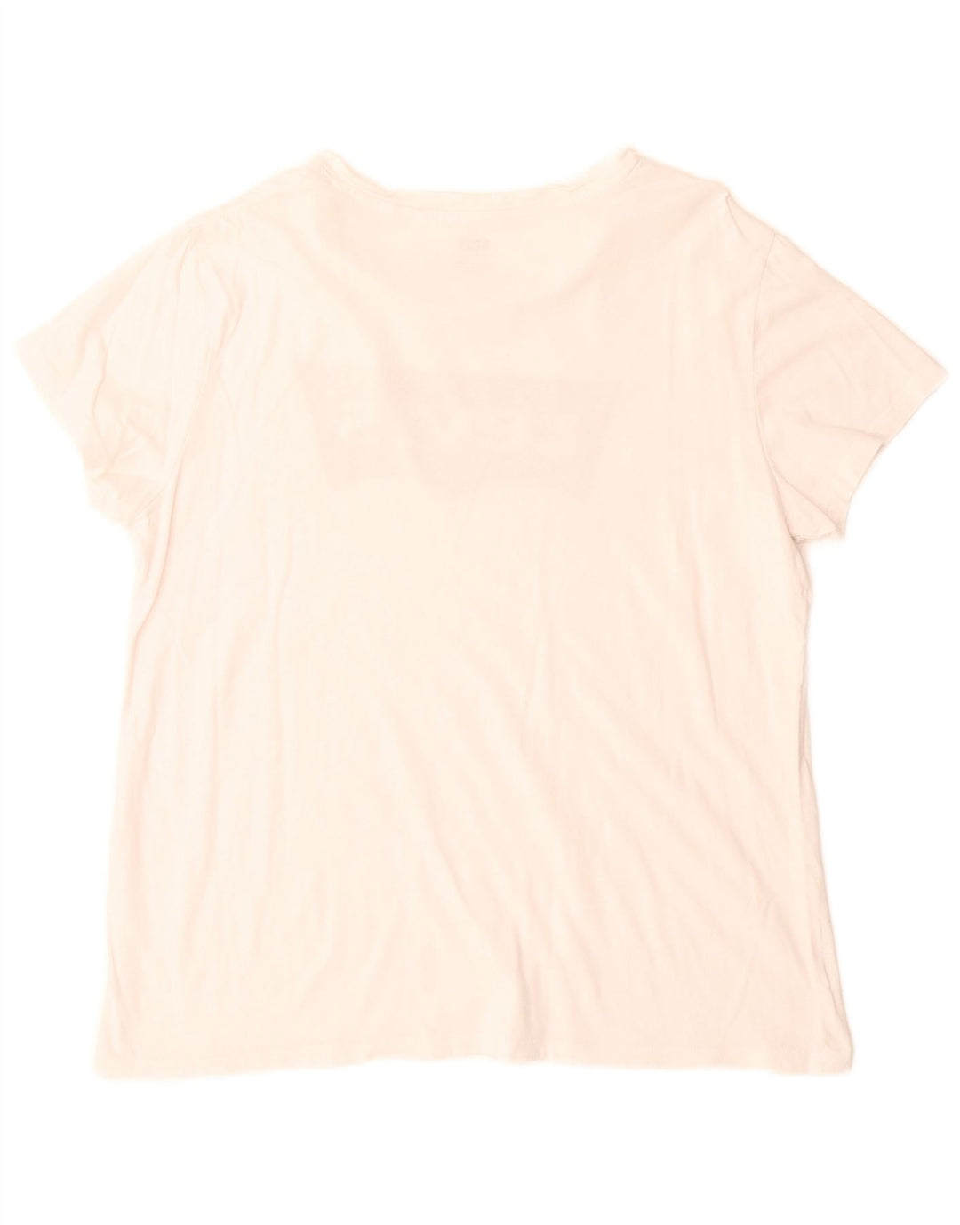 Levi's Womens Graphic T-Shirt Top UK 16 Large Off White