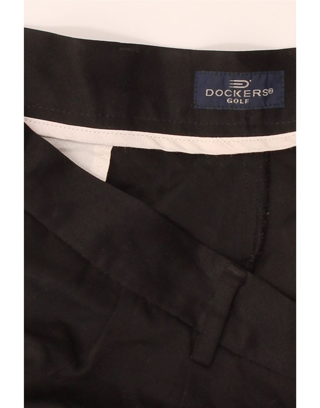 DOCKERS Mens Golf Pegged Chino Shorts W38 XL Black Polyester Vintage Dockers and Second-Hand Dockers from Messina Hembry 