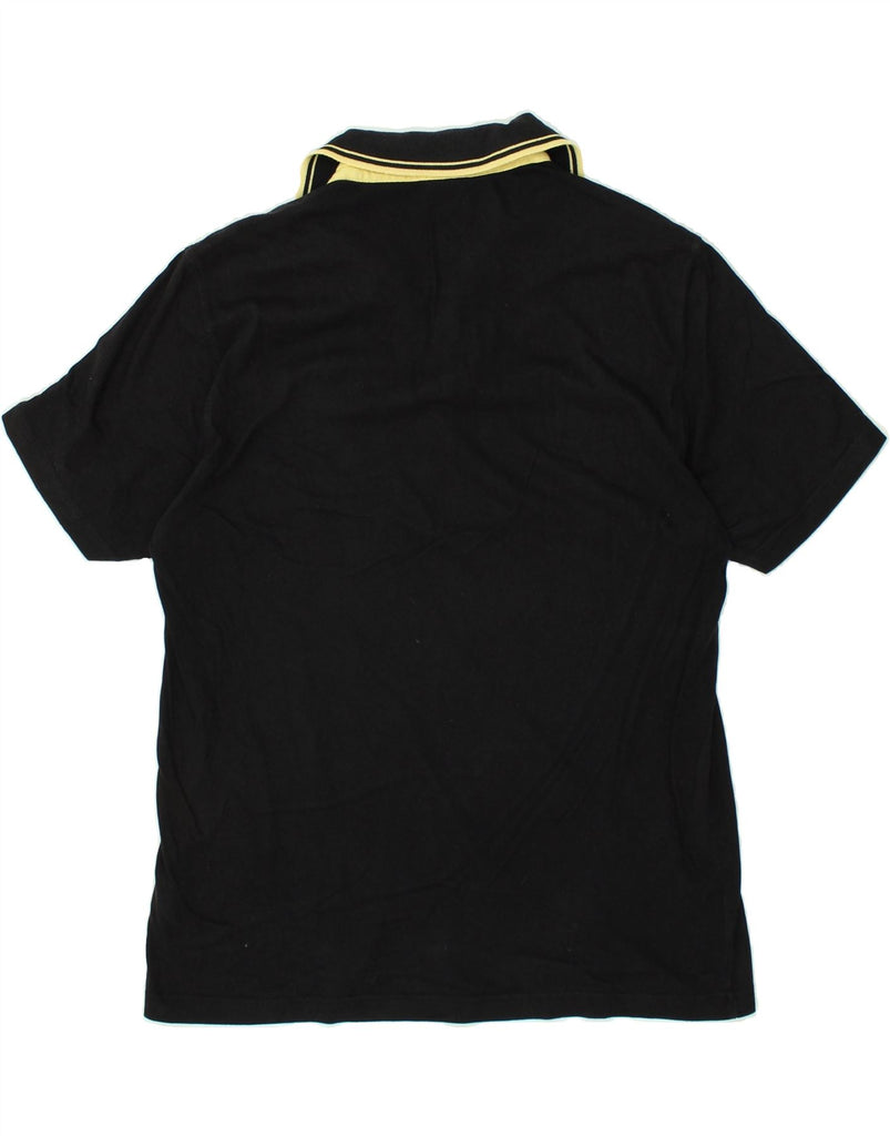 ASICS Mens Polo Shirt XL Black Cotton | Vintage Asics | Thrift | Second-Hand Asics | Used Clothing | Messina Hembry 