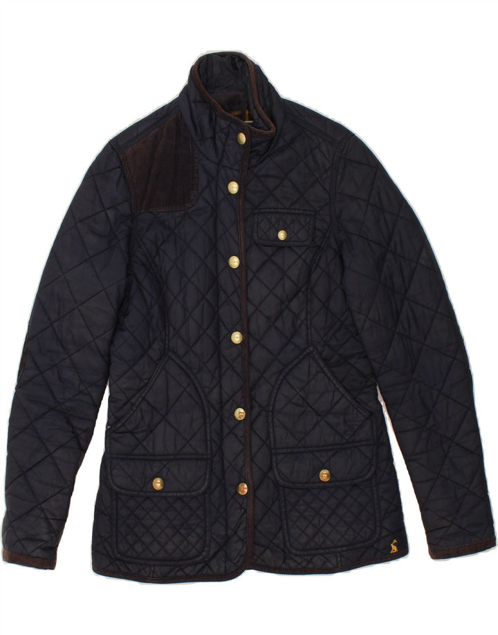 JOULES Womens Quilted Jacket UK 8 Small Navy Blue Polyamide Vintage Joules and Second-Hand Joules from Messina Hembry 