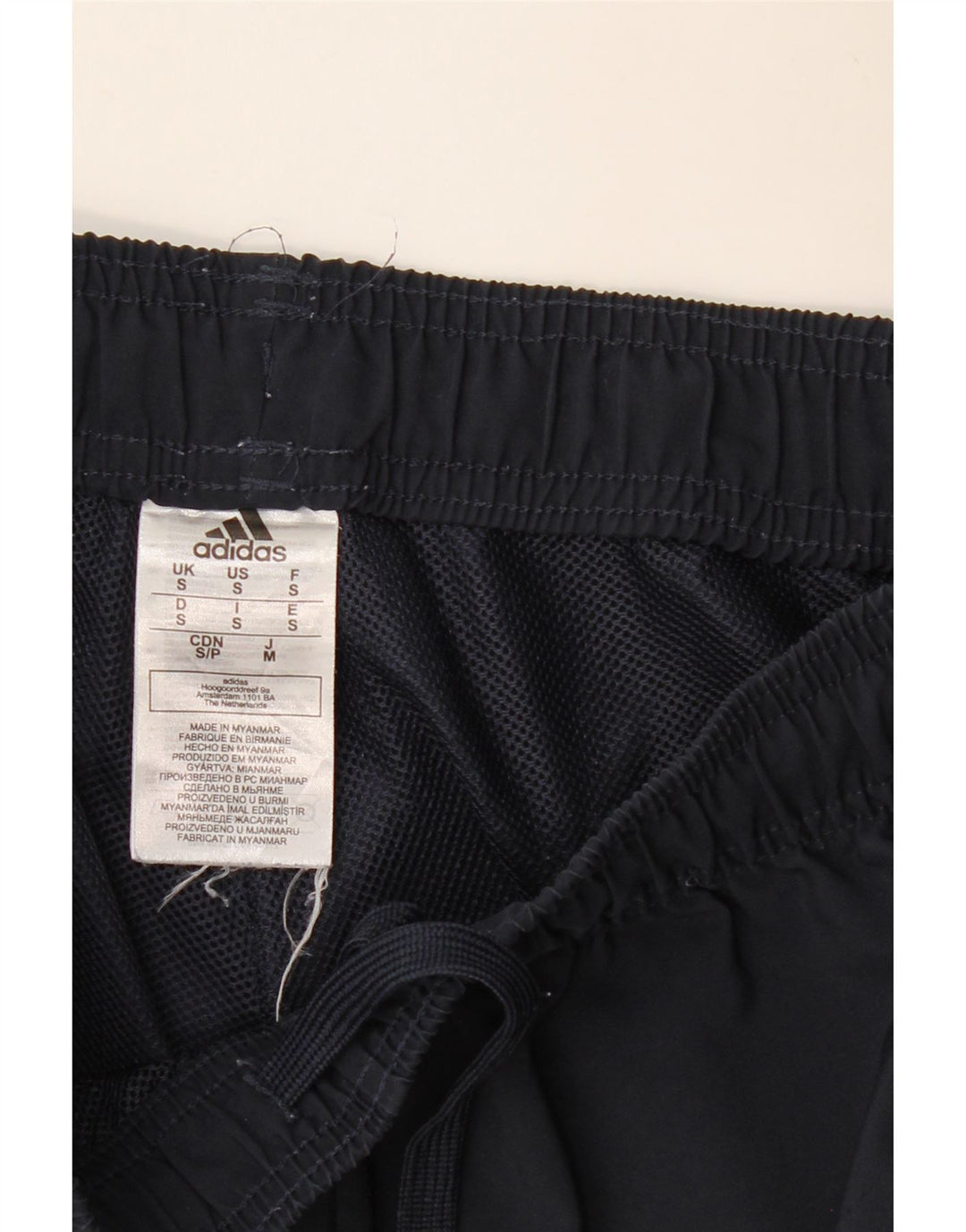 ADIDAS Mens Sport Shorts Small Navy Blue Polyester