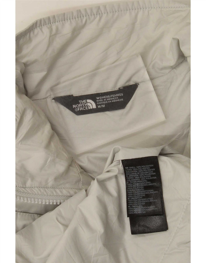 The North Face Womens Padded Jacket UK 14 Medium Beige Polyester