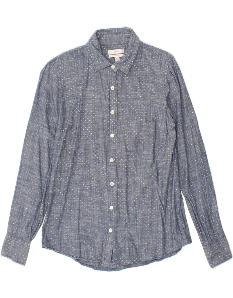 J. CREW Womens Shirt US 6 Medium Grey Polka Dot Vintage J. Crew and Second-Hand J. Crew from Messina Hembry 