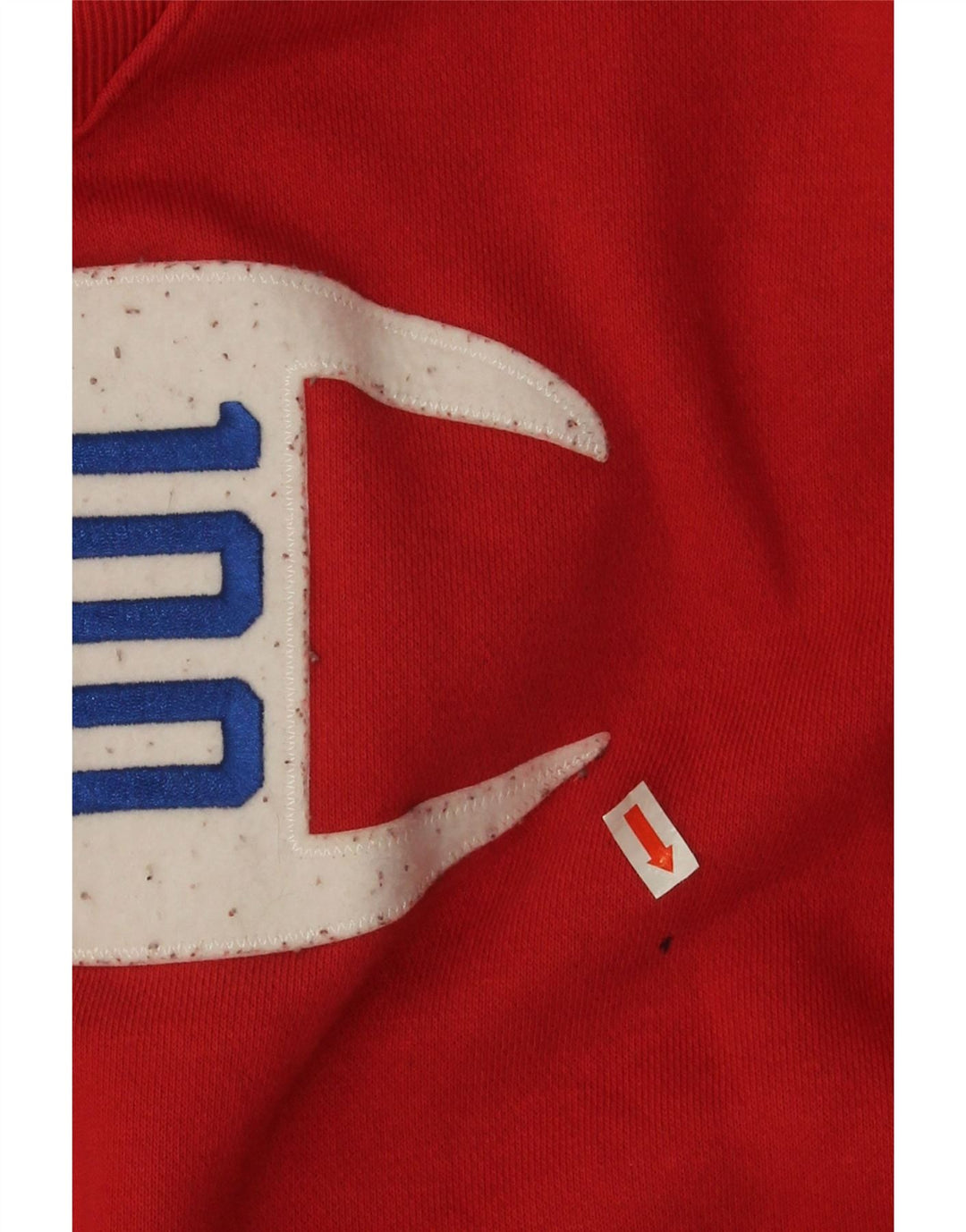 Champion Mens Graphic Sweatshirt Jumper Large Red Cotton