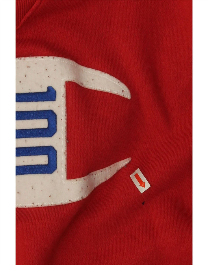 Champion Mens Graphic Sweatshirt Jumper Large Red Cotton