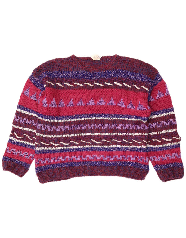 Vintage Womens Crew Neck Jumper Sweater IT 44/46 Medium Multicoloured