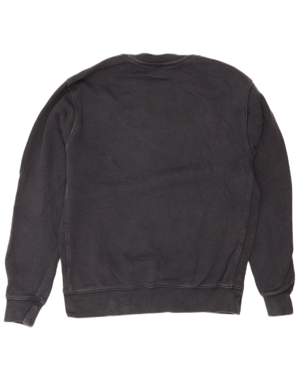 Nike Womens Oversized Sweatshirt Jumper UK 10 Small Black Cotton