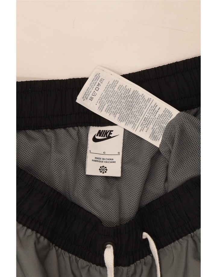 Nike Mens Sport Shorts Large Grey Colourblock Polyester