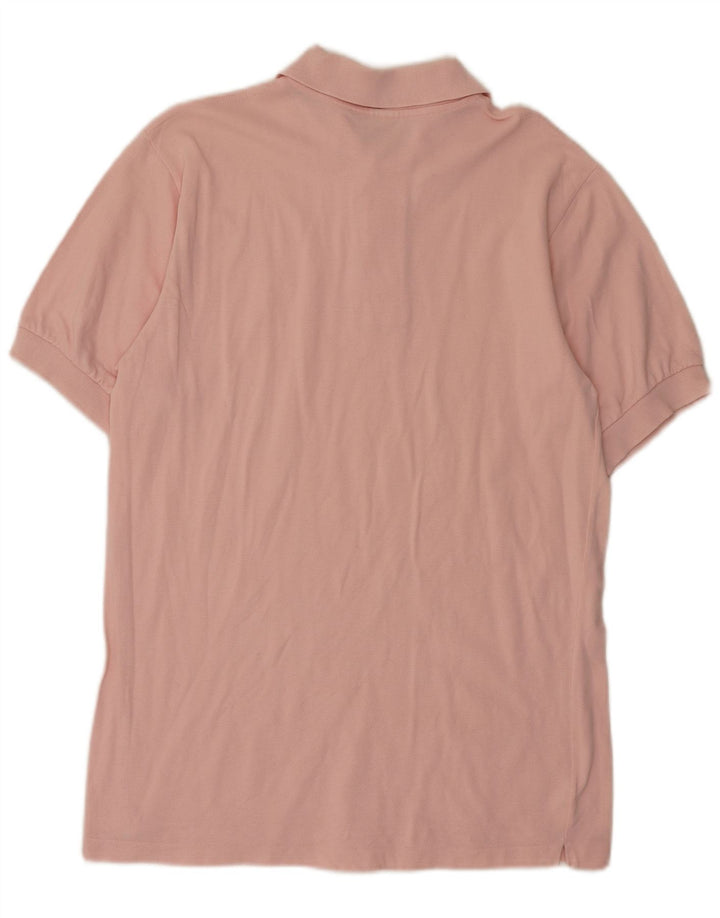Diadora Mens Polo Shirt Medium Pink Cotton