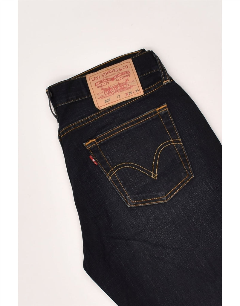 LEVI'S Boys 529 Bootcut Jeans 15-16 Years W30 L34 Black Cotton | Vintage Levi's | Thrift | Second-Hand Levi's | Used Clothing | Messina Hembry 