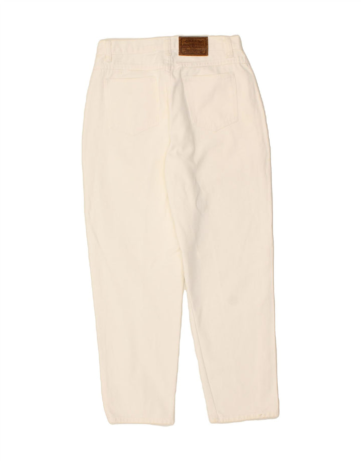 ST. BERNARD Womens Slim Jeans UK 14 Medium  W30 L30 White Cotton Vintage St. Bernard and Second-Hand St. Bernard from Messina Hembry 