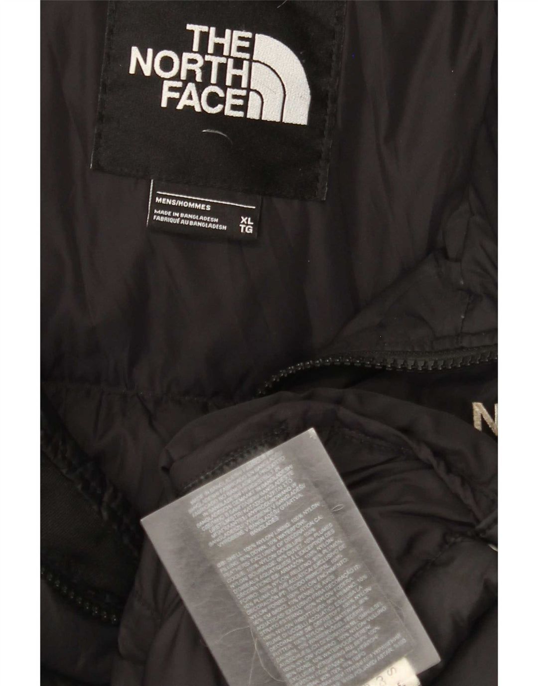 The North Face Mens Padded Jacket UK 42 XL Black Nylon
