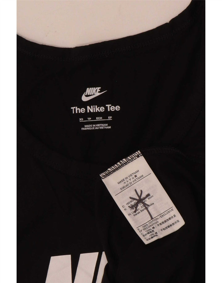 Nike Mens Graphic Vest Top XS Black Cotton