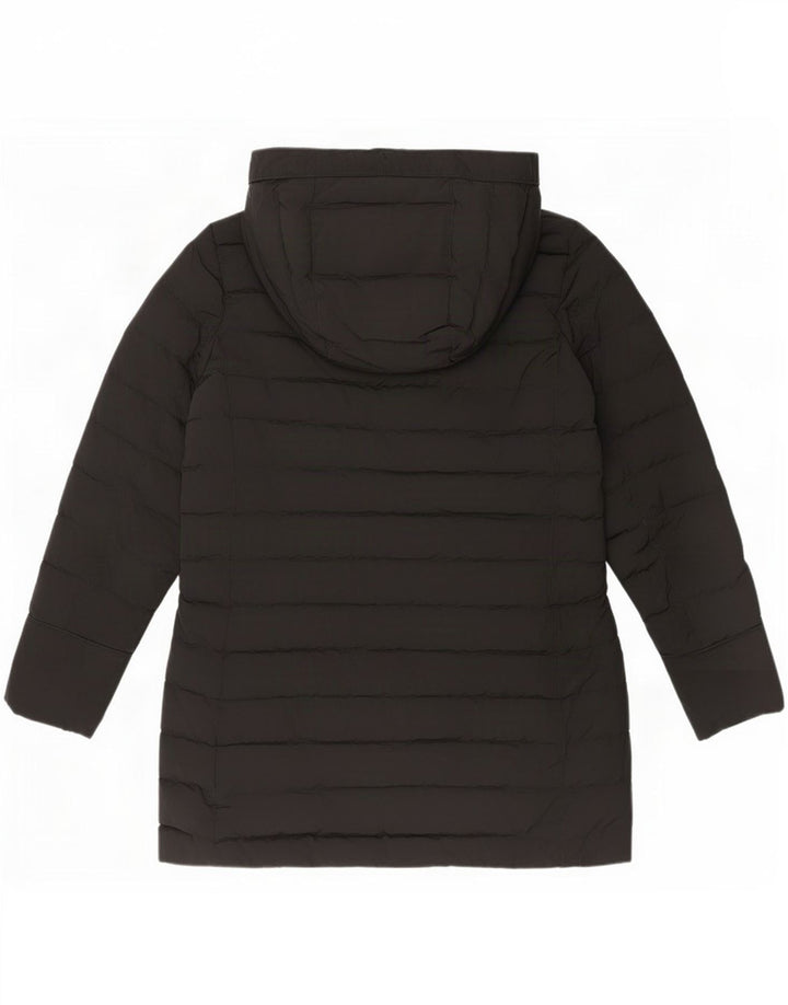 Woolrich Womens Hooded Padded Jacket UK 10 Small Black Polyester