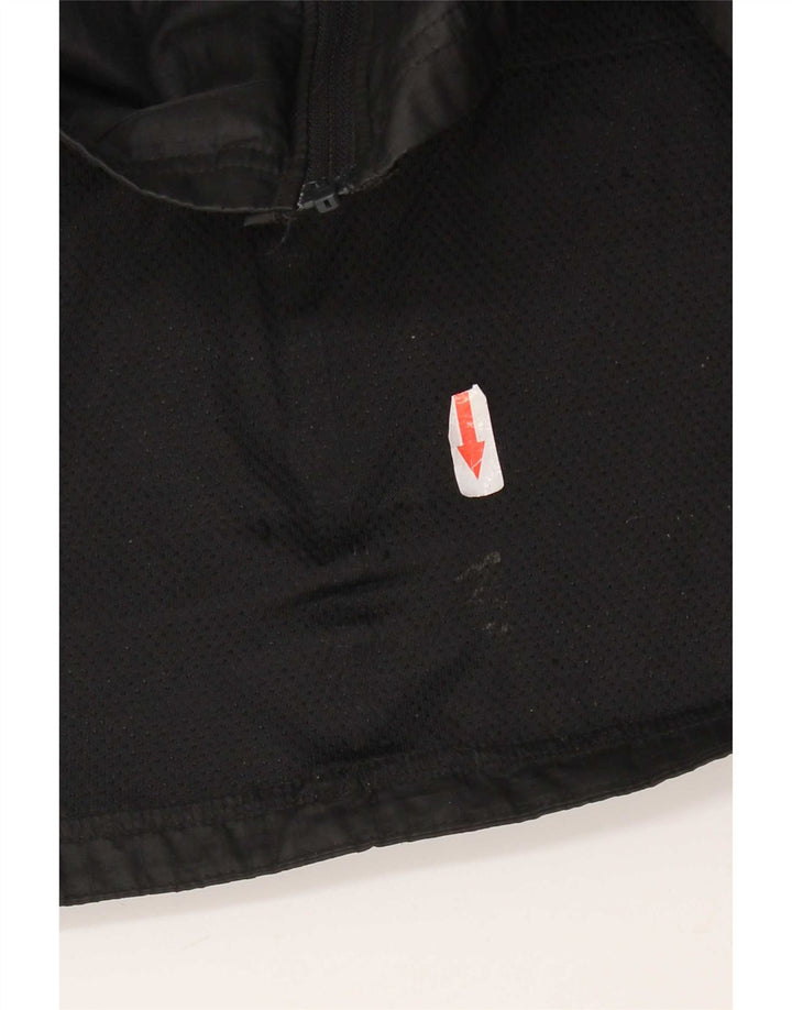 Nike Womens Hooded Rain Jacket UK 14 Medium Black Polyester