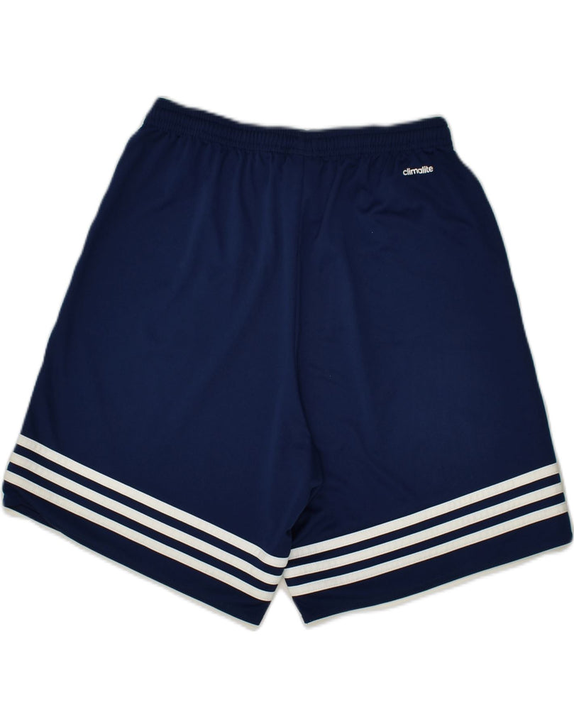 ADIDAS Mens Sport Shorts Medium Navy Blue Polyester | Vintage Adidas | Thrift | Second-Hand Adidas | Used Clothing | Messina Hembry 