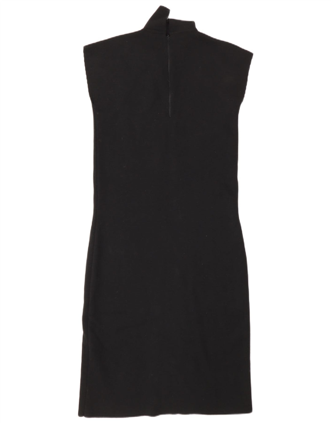 Intrend Womens Sleeveless Jumper Dress UK 10 Small Black Wool