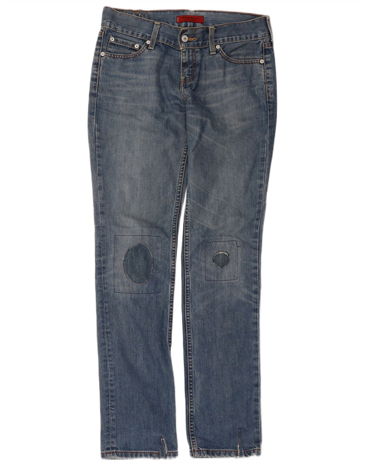 Levi's Womens Straight Jeans W31 L34 Blue Cotton